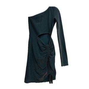 Pull&Bear Green Glitter Dress